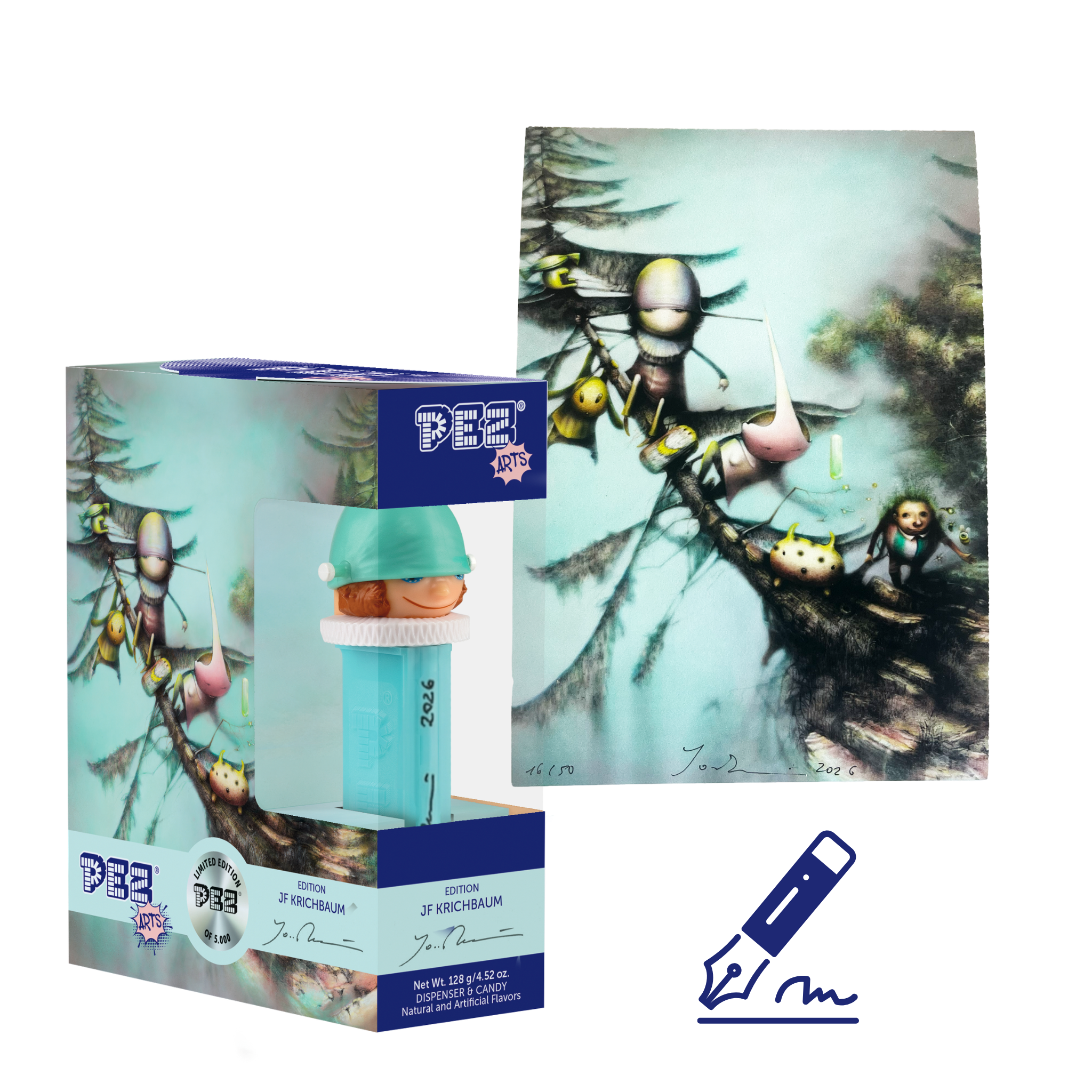 pez-fan-shop-arts-special-distributeur-sign-print-menthe image 1