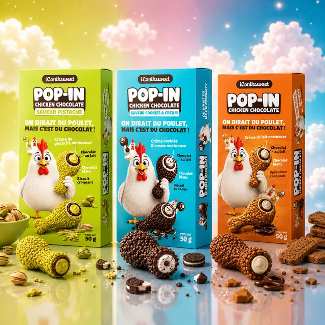 pop-in-poulet-trompe-l-il-chocolats-confiserie-pack-fun image 1