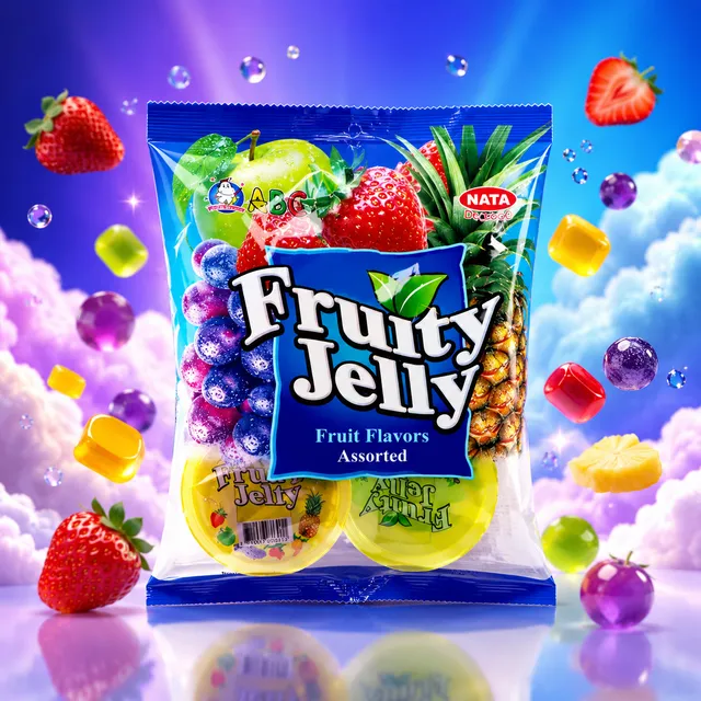 candymix-jelly-cup-gel-e-nata-de-coco-fruits-312-g image 1