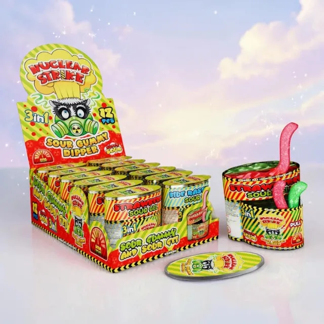 nuclear-strike-sour-gummy-dipper-bonbon-acide-52-g image 1
