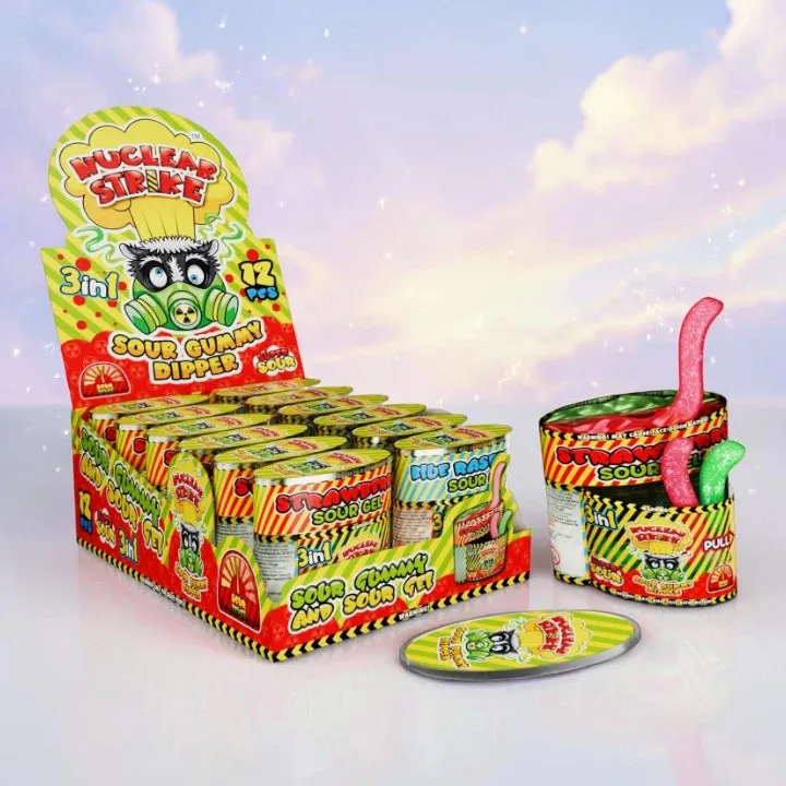 nuclear-strike-sour-gummy-dipper-bonbon-acide-52-g image 1