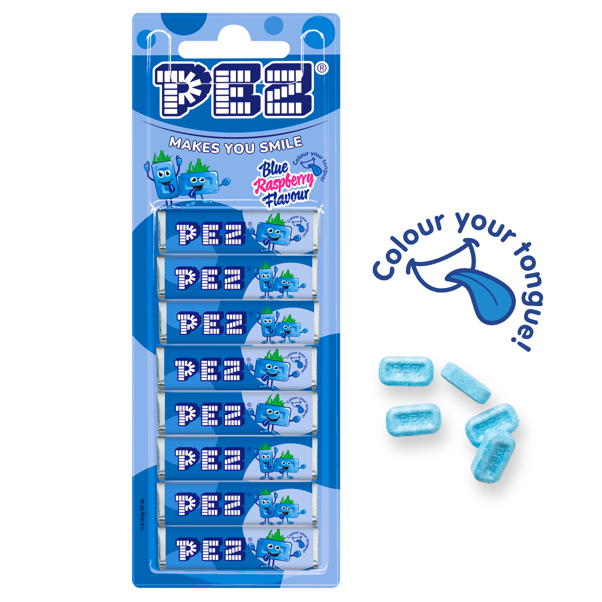 pez-candies-blue-raspberry-recharges-bonbons-framboise-68g image 1