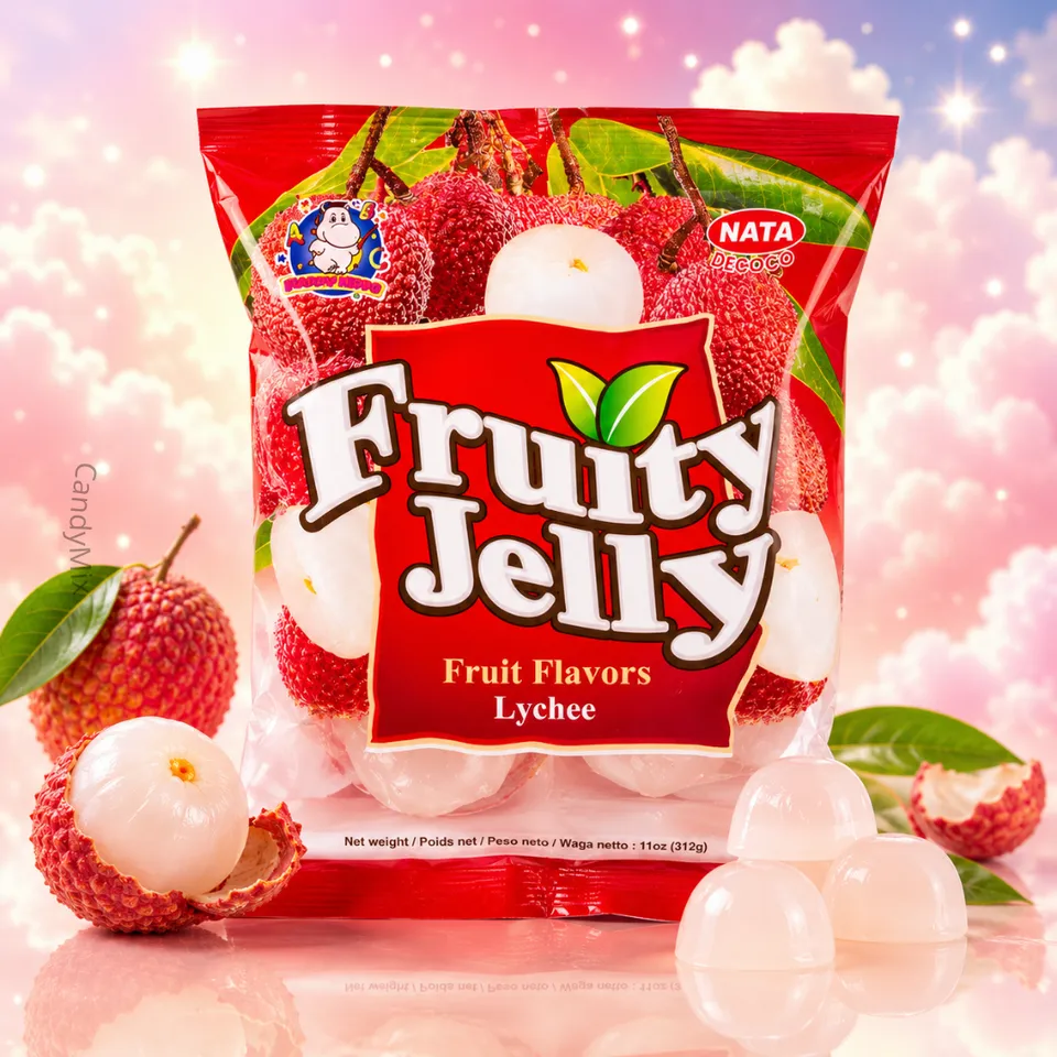candymix-jelly-cup-nata-de-coco-gel-e-litchi-312g image 1