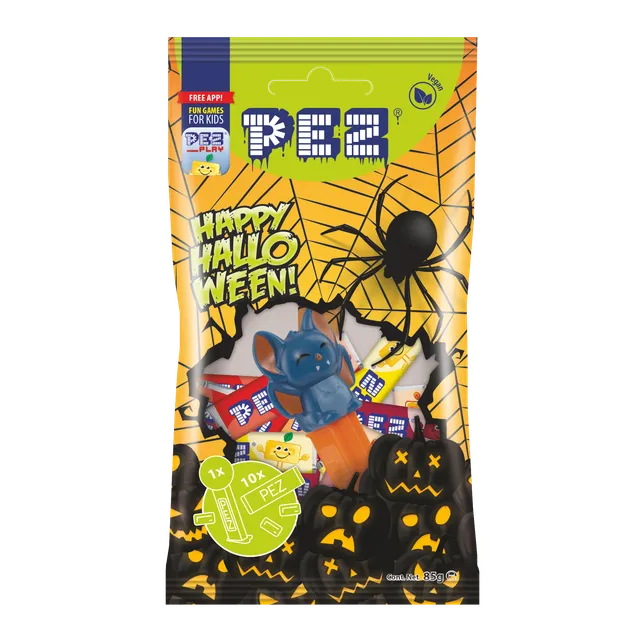 pez-pez-candies-bag-halloween-sachet-10-recharges-fruits-85g image 1
