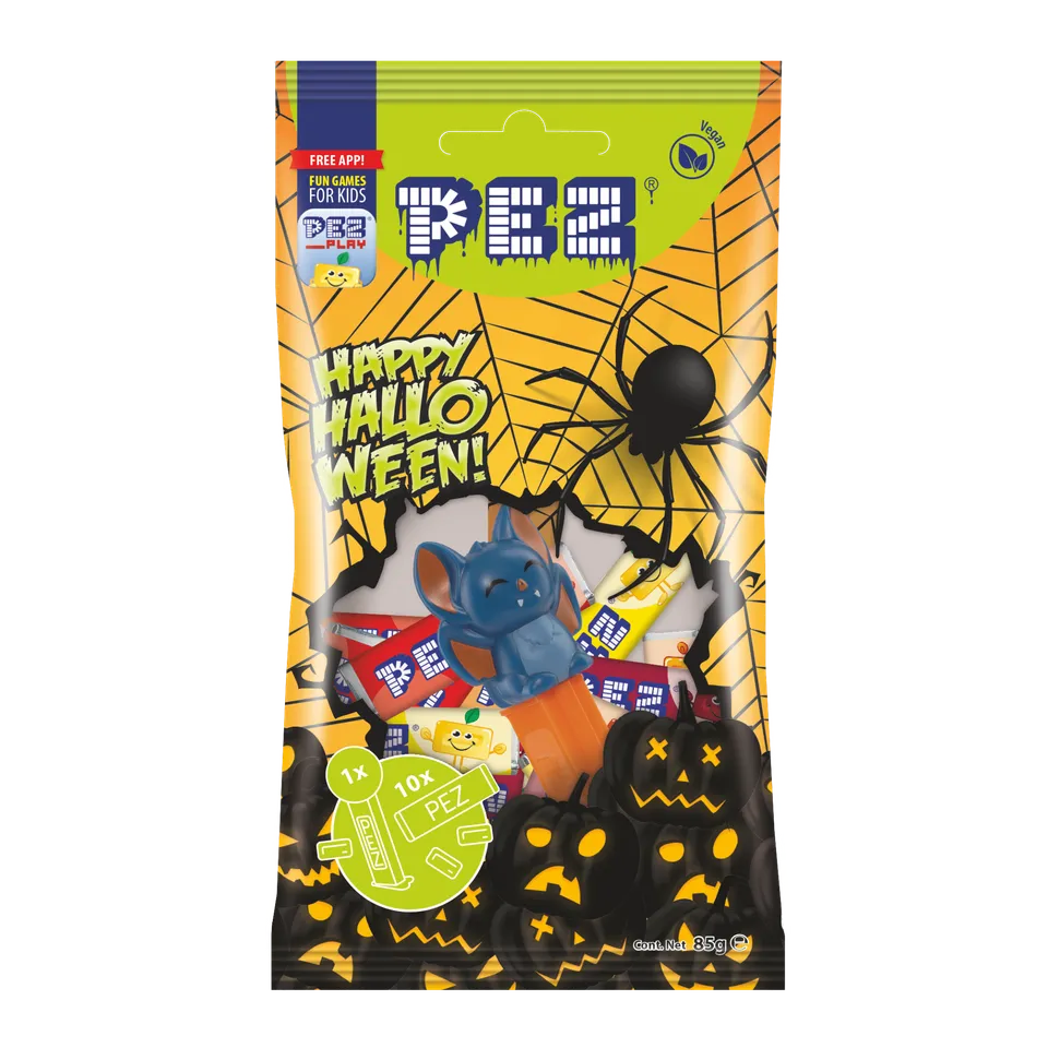 pez-pez-candies-bag-halloween-sachet-10-recharges-fruits-85g image 1