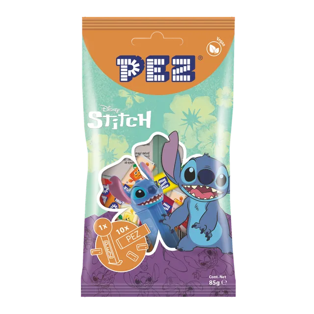 pez-bag-stitch-sachet-distributeur-10-bonbons-fruits-85-g image 1