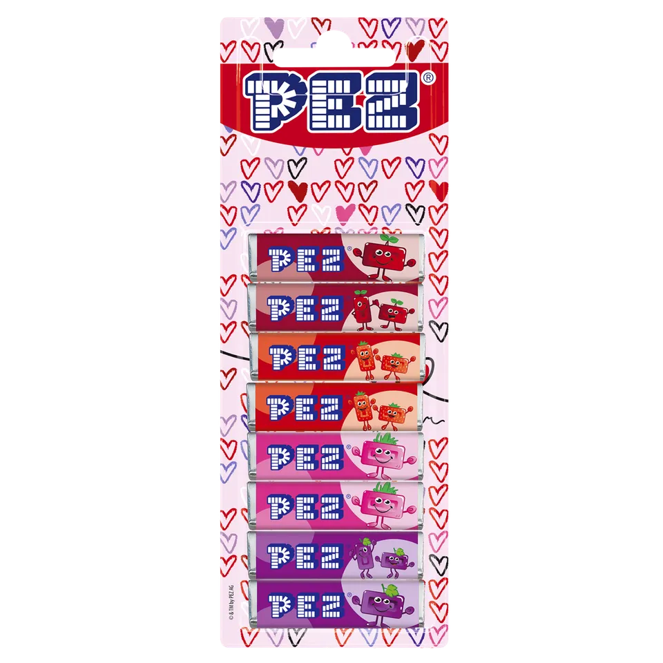 pez-love-mix-recharges-bonbons-fruits-8x8-5g image 1