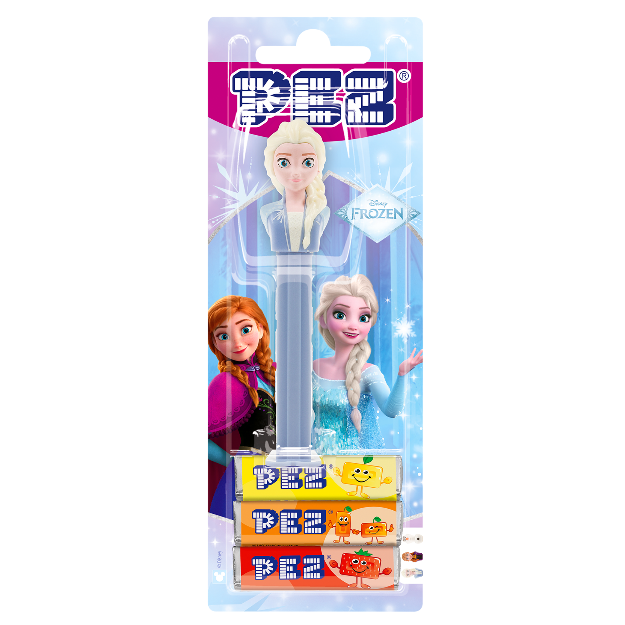pez-dispensers-elsa-distributeur-bonbons-fruits-25-5g image 2