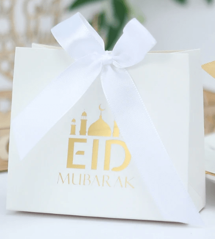 sweet-halal-vegan-aid-moubarak-petit-sac-eid-ruban-blanc-11-5-cm image 1