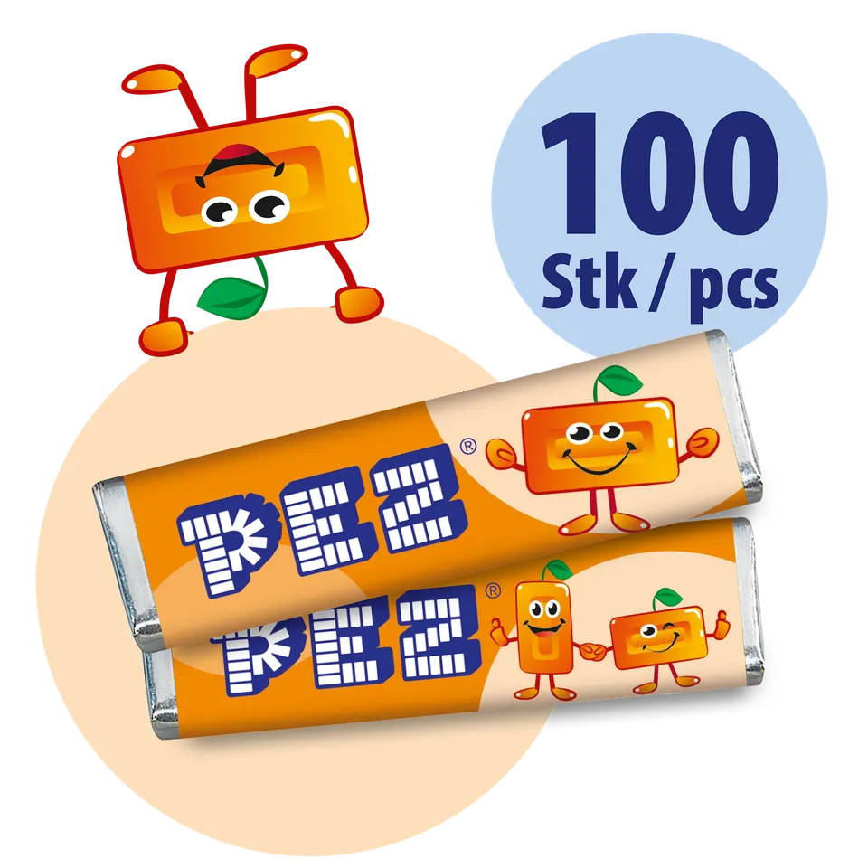 pez-orange-vrac-bonbons-recharge-distributeur-100x8-5g image 1