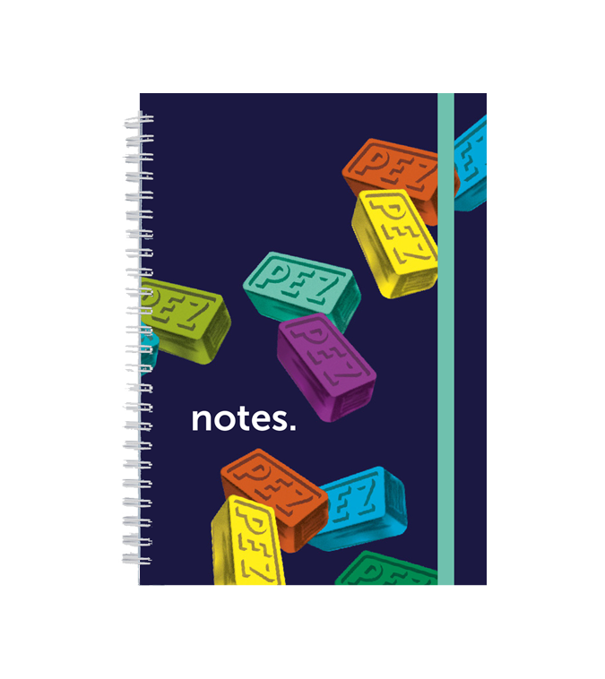 pez-notebook-carnet-a5-couverture-rigide-carreaux image 1