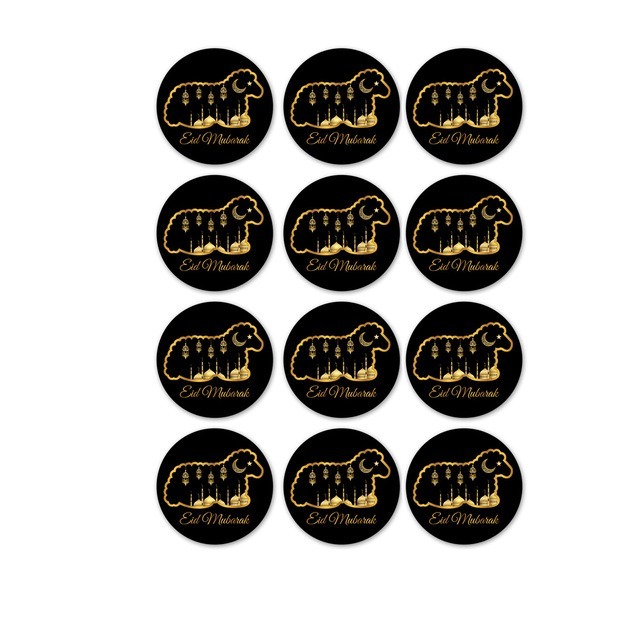 sweet-halal-vegan-accessoires-bonbons-tiquette-eid-mouton-3-5-cm image 1