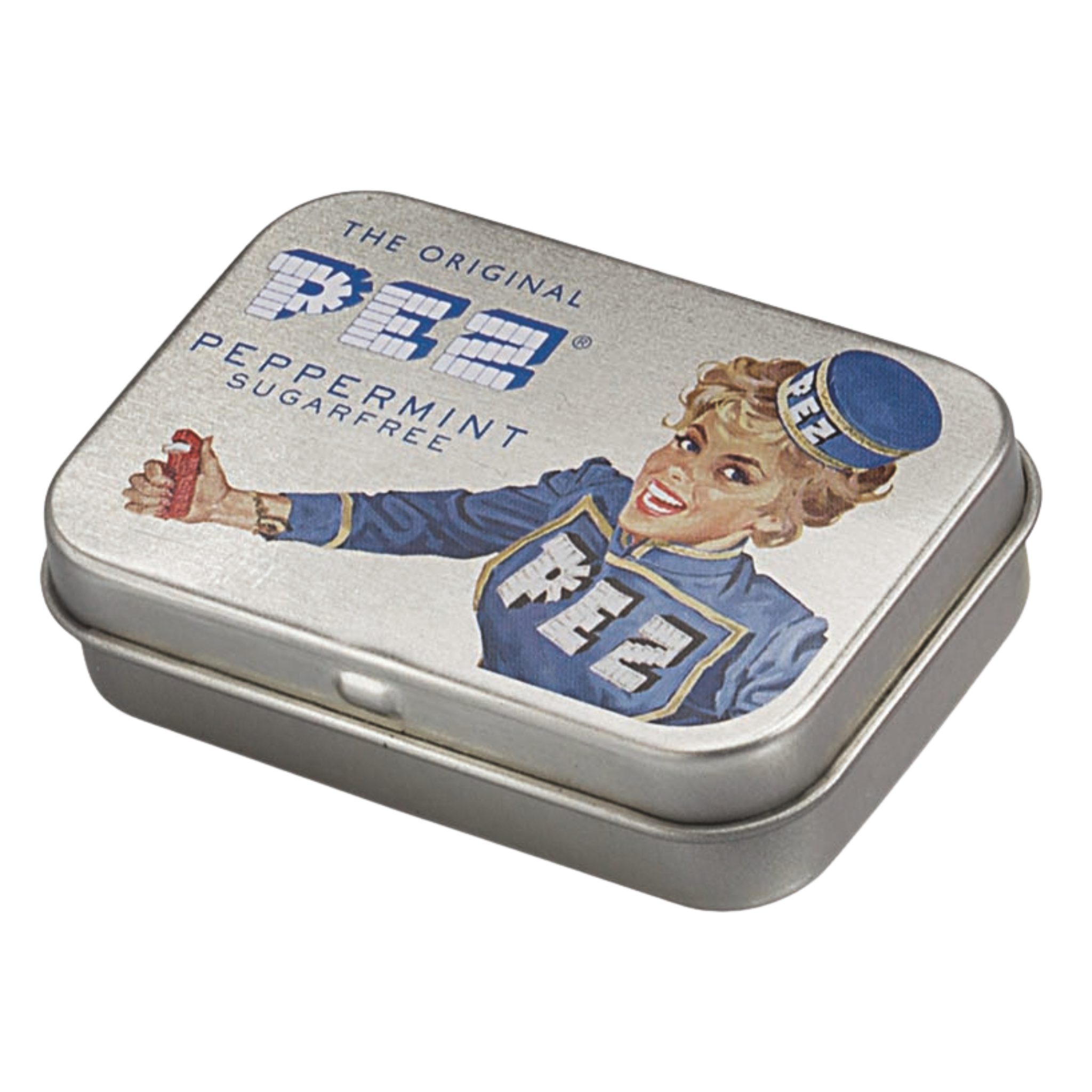 pez-retro-lady-distributeur-bo-te-m-tal-bonbons-16-g image 1