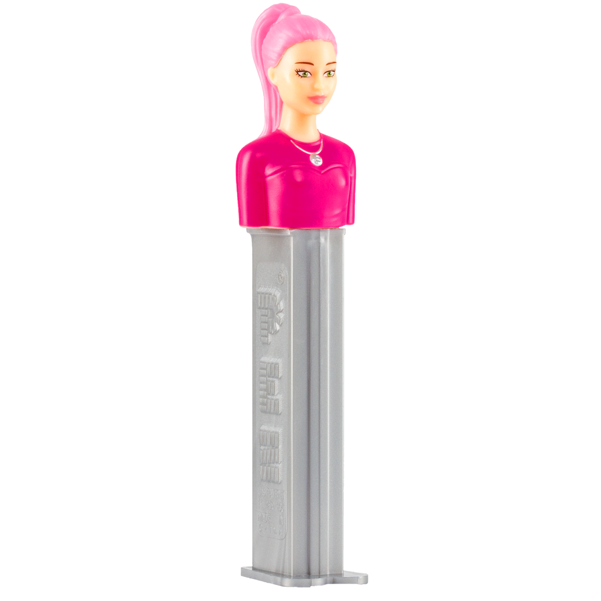 pez-barbie-queue-de-cheval-rose-distributeur-de-bonbons-3-recharges image 3