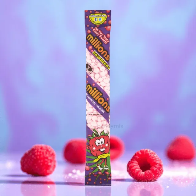 millions-raspberry-bonbon-tube-framboise-bleue-55g-veggie image 1