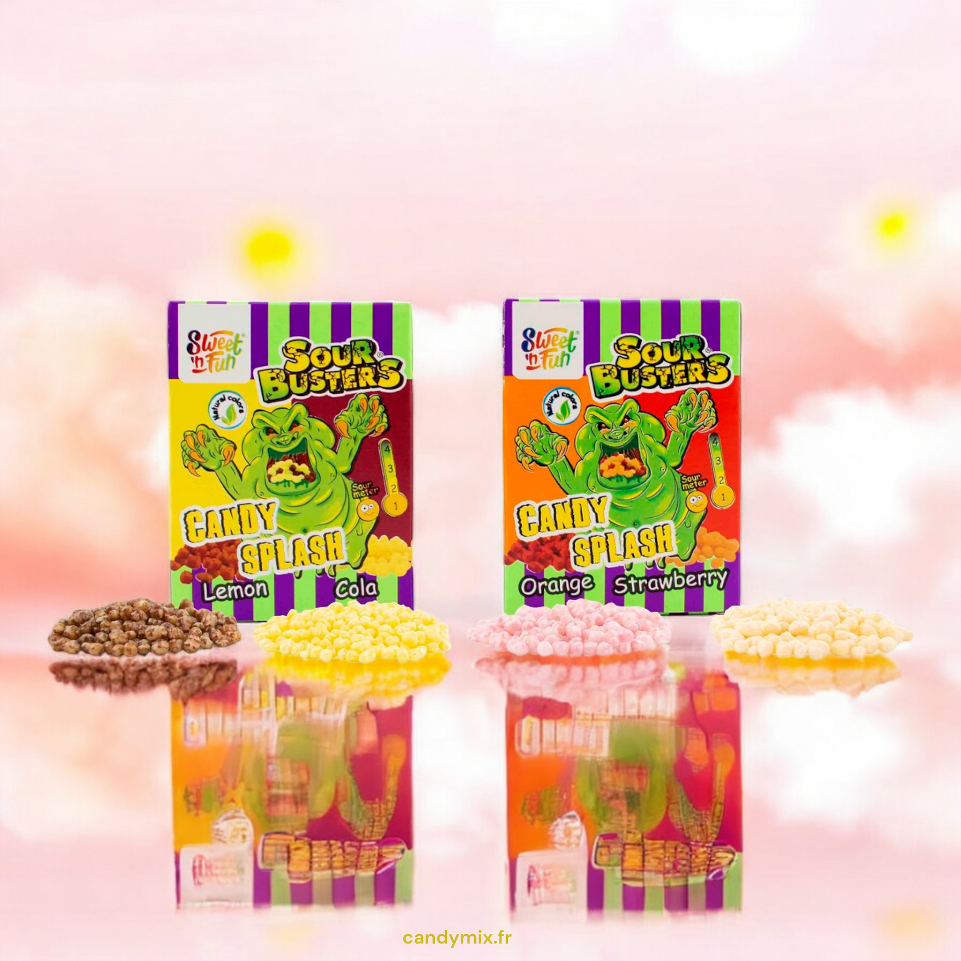 candymix-sour-busters-bonbons-acides-citron-cola-45g image 1
