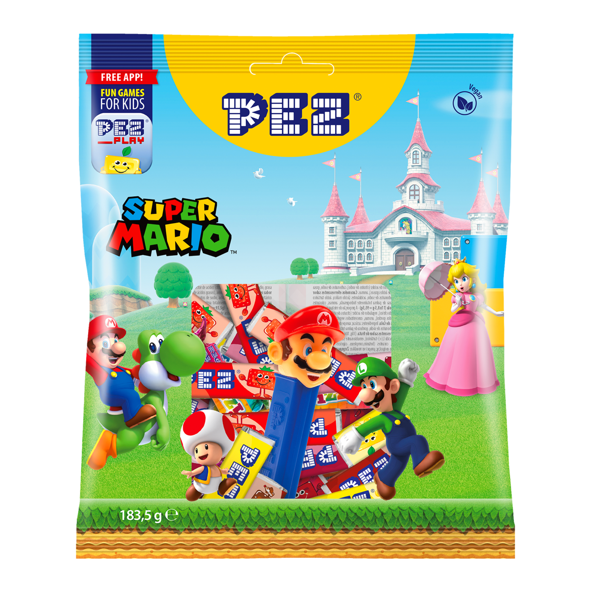 pez-maxi-bag-nintendo-183-5-g-bonbons-fruits-cola image 1