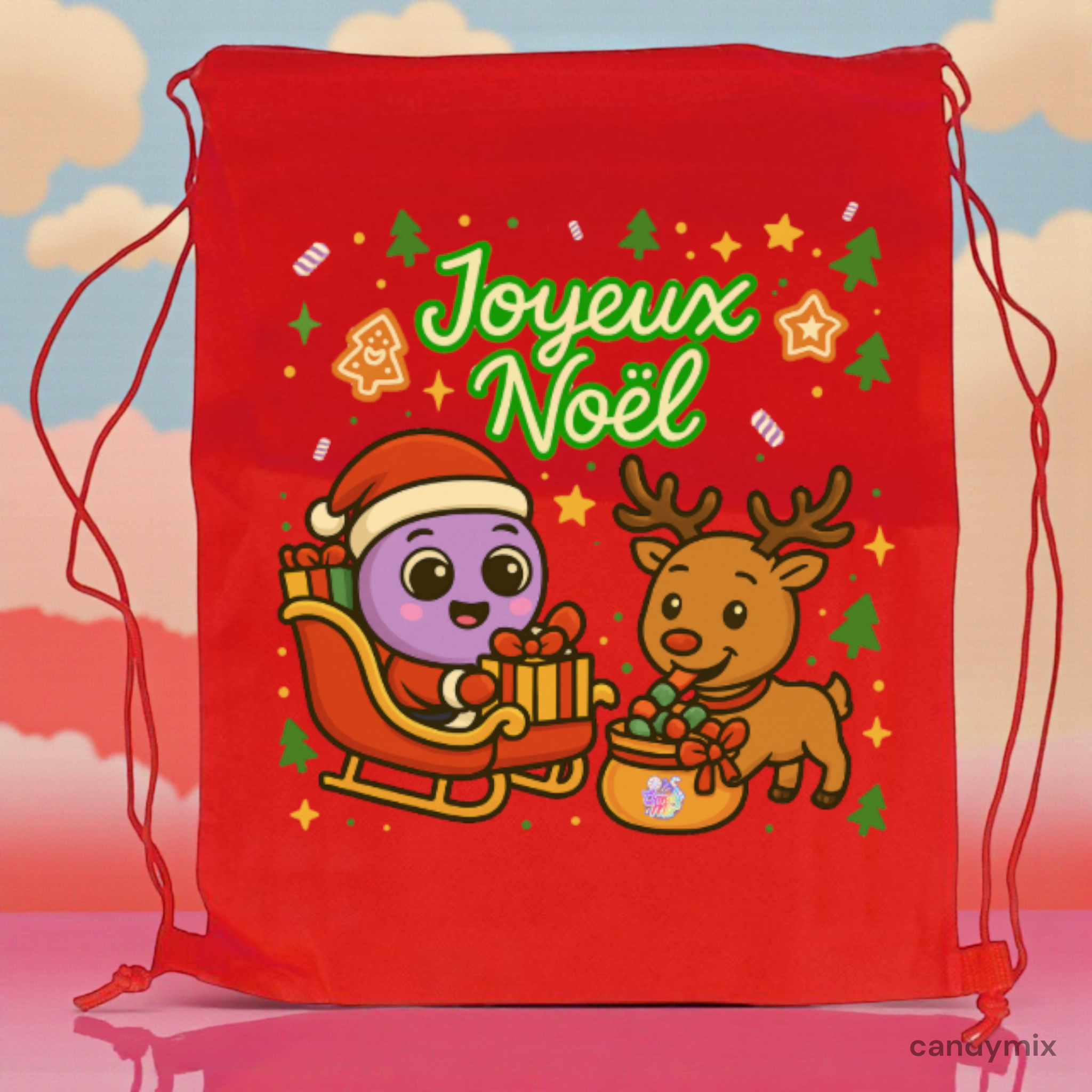 candymix-hotte-tra-neau-vide-sac-cadeau-no-l-33-5x42cm image 1