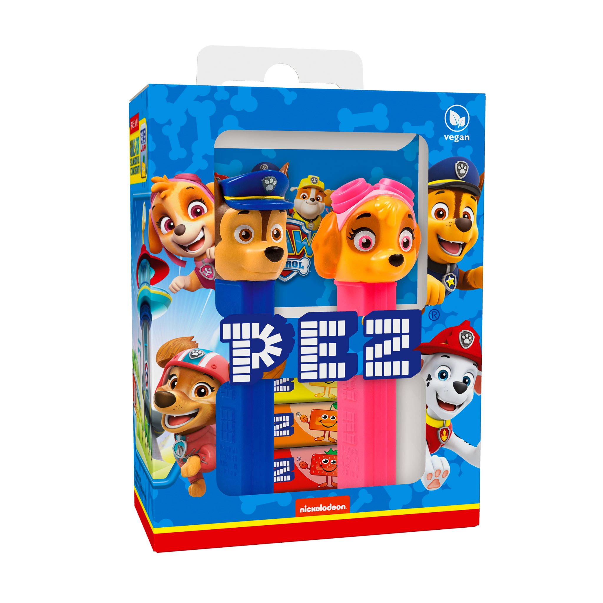 pez-gift-sets-paw-patrol-chase-skye-coffret-2-pcs-34g image 1