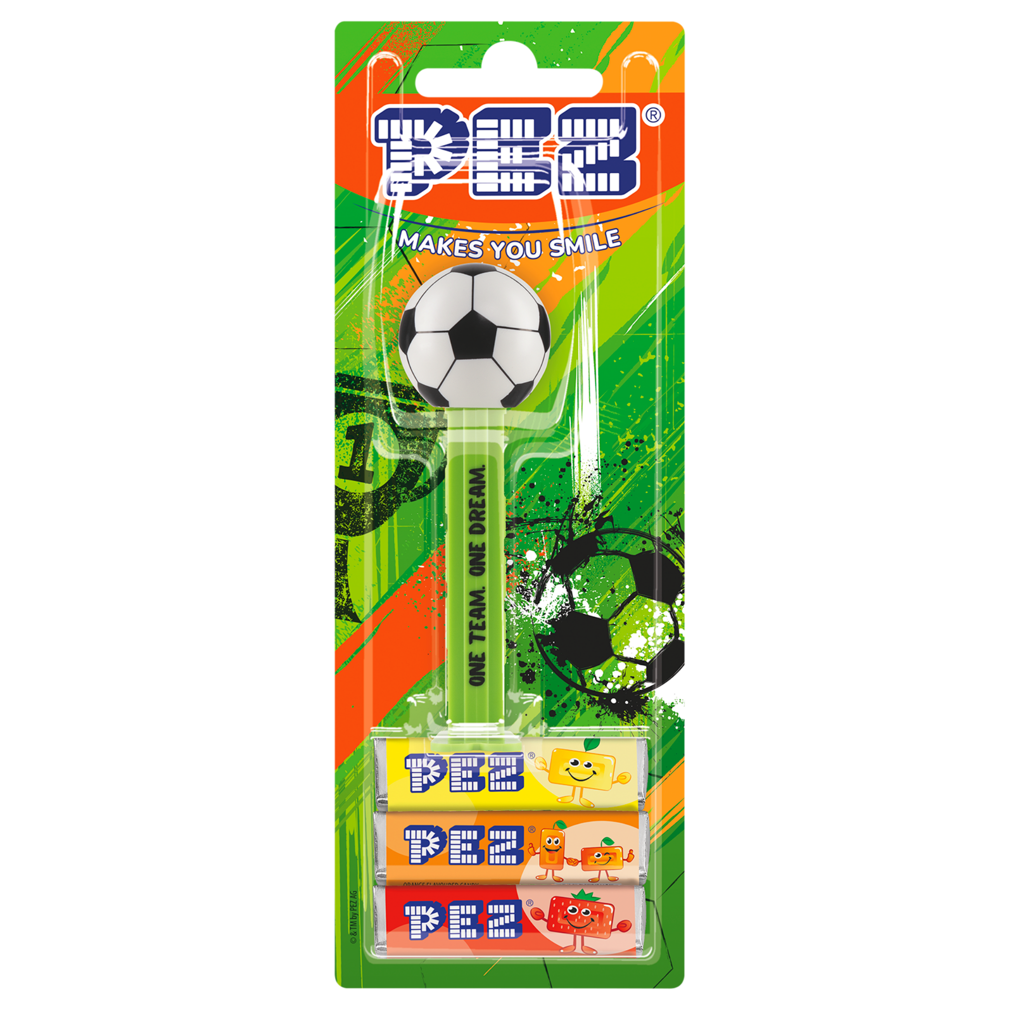 pez-dispensers-soccer-vert-distributeur-bonbons-3-recharges image 2