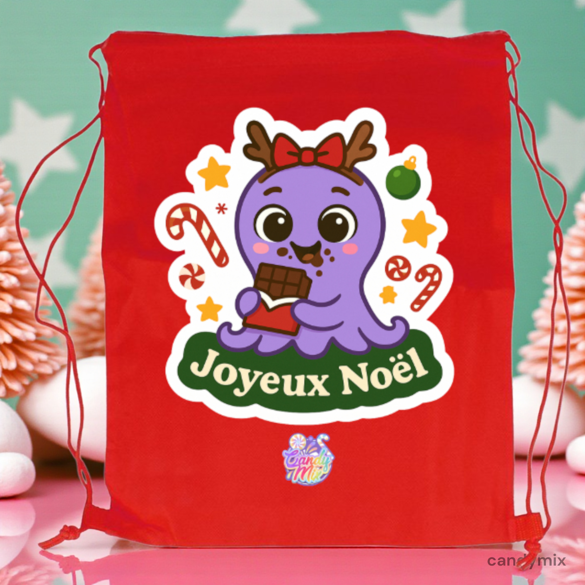 candymix-chocolats-hotte-vide-33-5x42-cm-tissu-no-l image 1