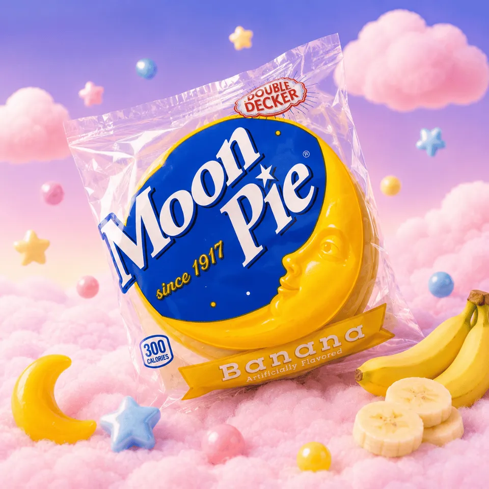 moon-pie-banana-g-teau-guimauve-chocolat-banane-78g image 1