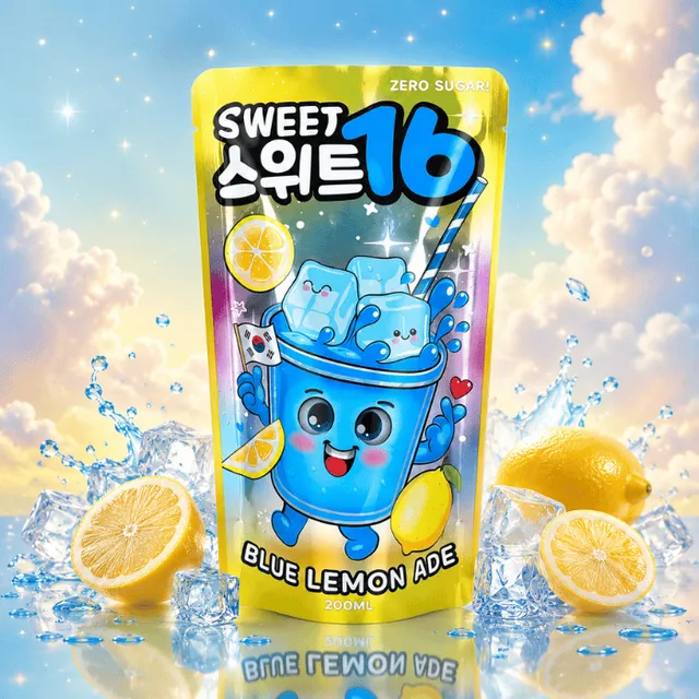sweet-16-blue-lemonade-boisson-citron-sans-sucre-200ml image 1