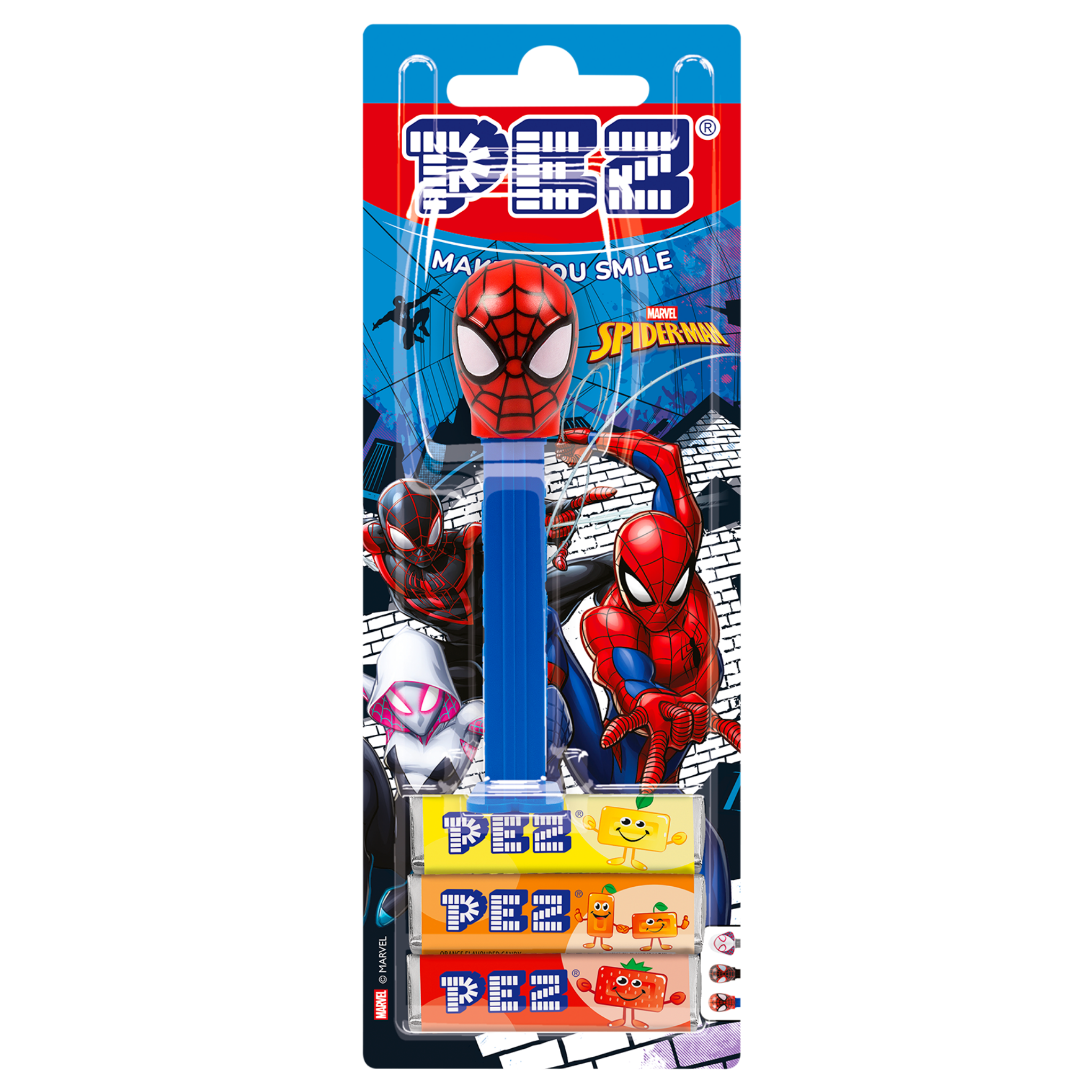 pez-dispenser-spider-man-distributeur-3-bonbons-fruits image 2