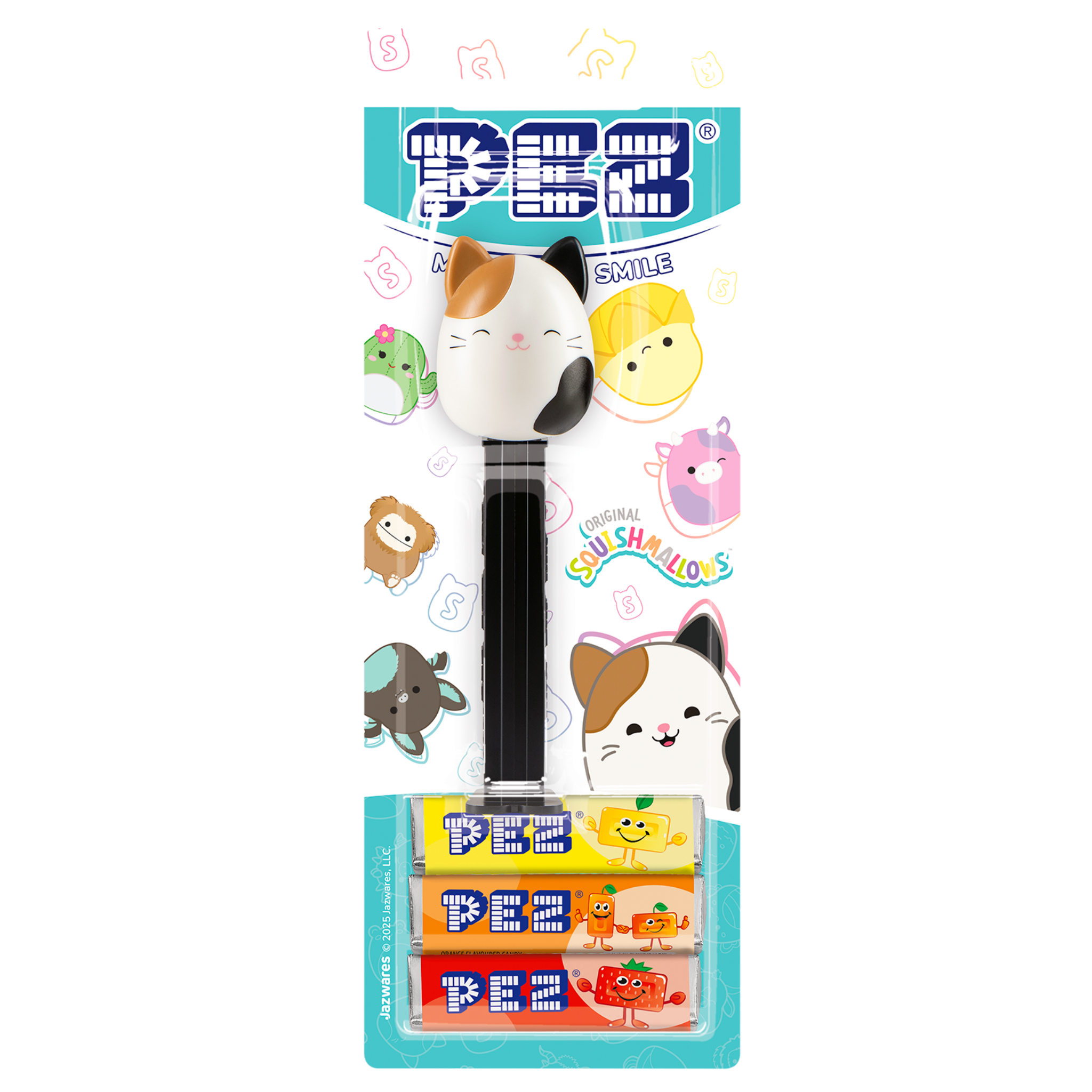 pez-cat-cam-squishmallow-distributeur-de-bonbons-3-recharges image 2