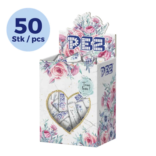 pez-candies-love-is-sweet-bonbons-coffret-mariage-50-pcs image 1