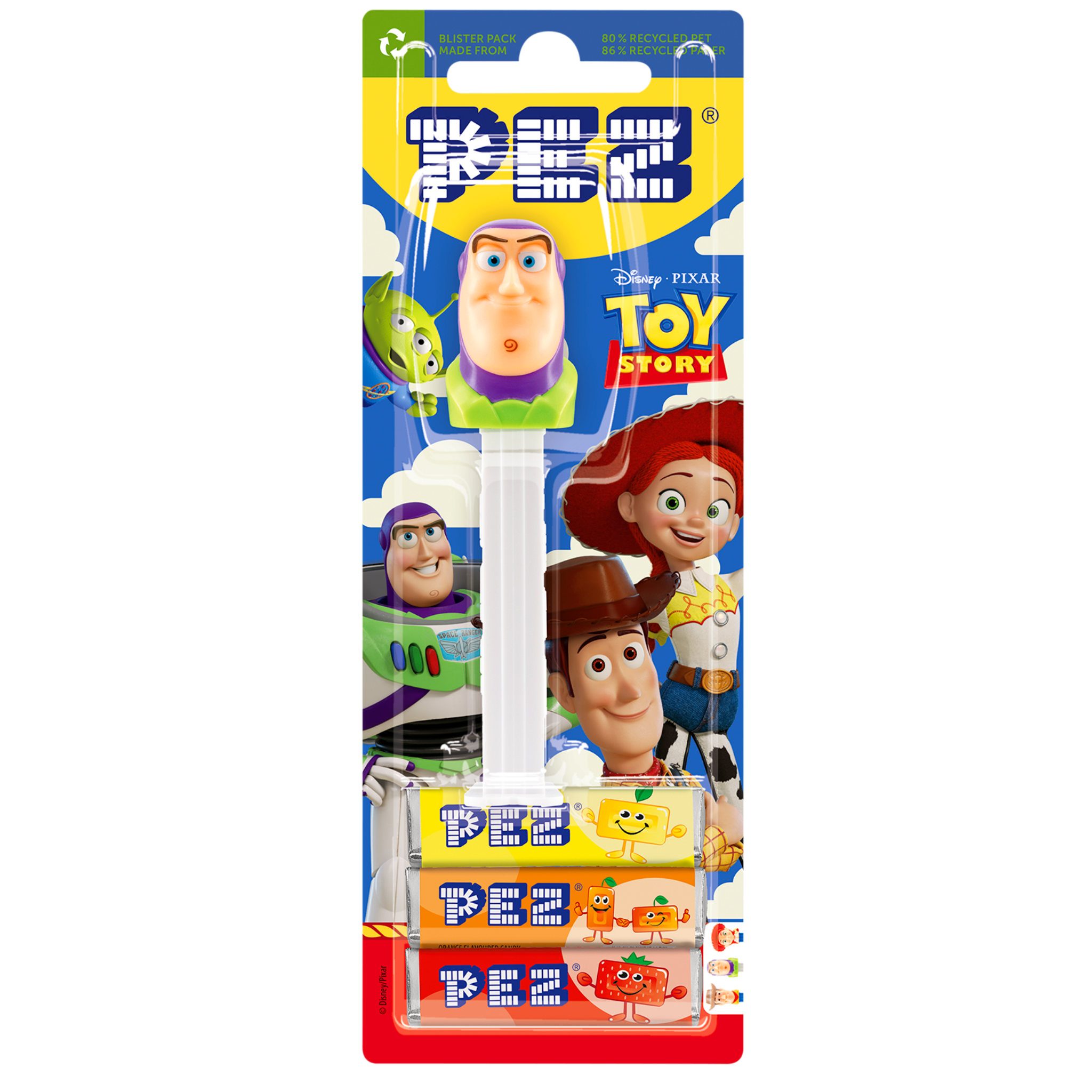 pez-dispensers-buzz-distributeur-bonbons-toy-story-citron-fraise-25-5g image 2