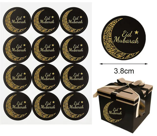 sweet-halal-vegan-accessoires-eid-mubarak-tiquette-dor-3-8cm image 1