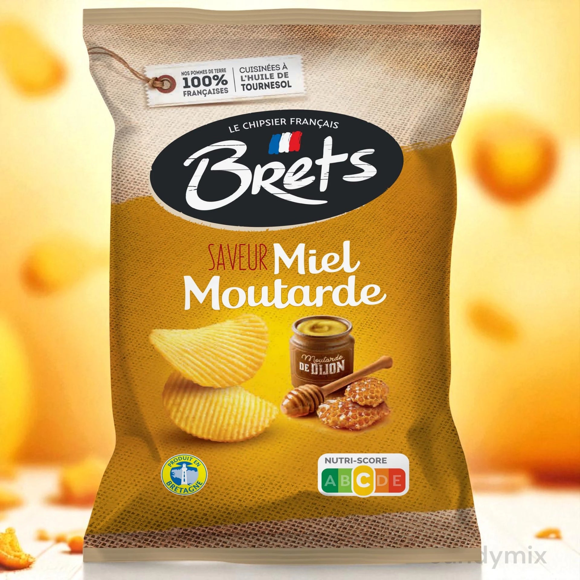 bret-s-chips-miel-moutarde-snack-sal-125g-sucr-sal image 1