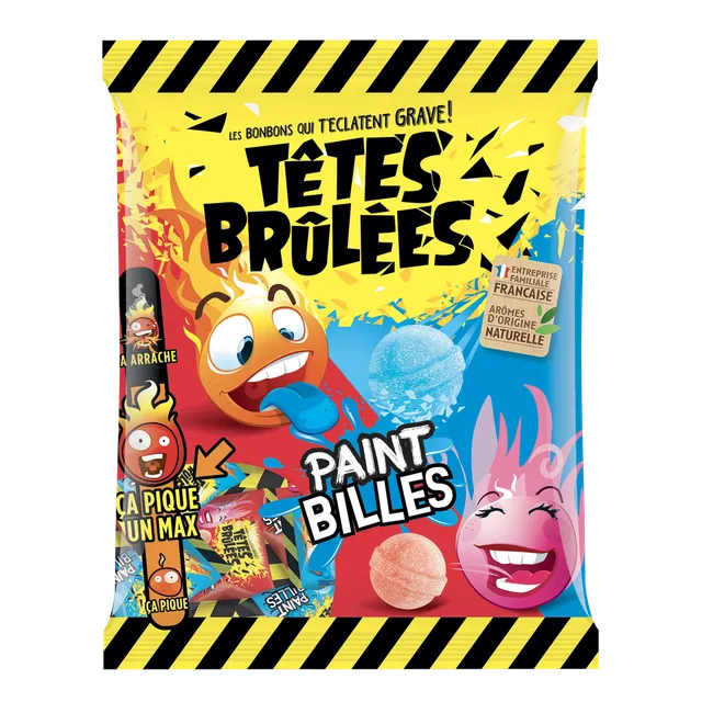 t-tes-br-l-es-paint-billes-bonbons-billes-fraise-framboise image 1