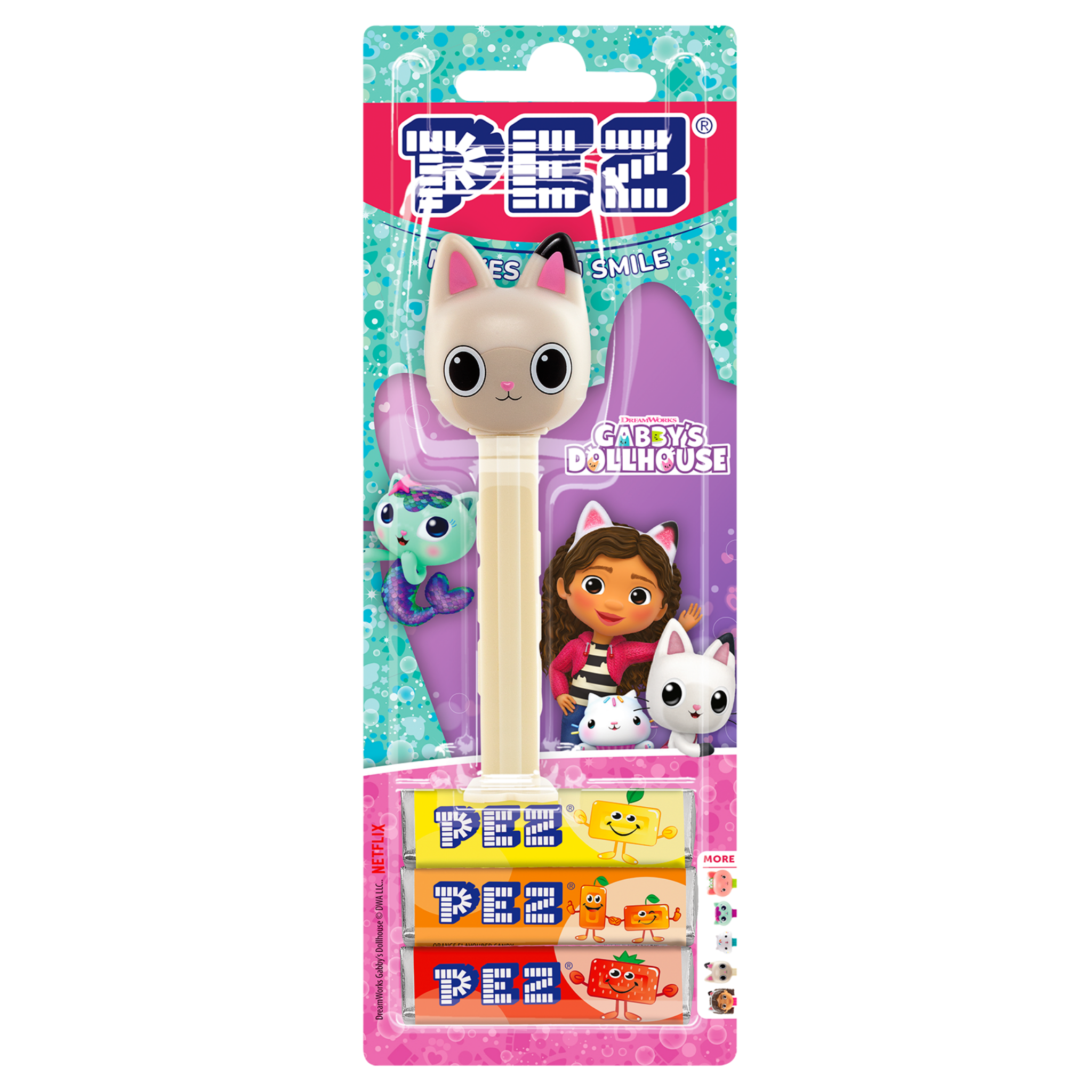 pez-pez-dispensers-pandy-paws-distributeur-gabby-citron-fraise-25-5g image 2
