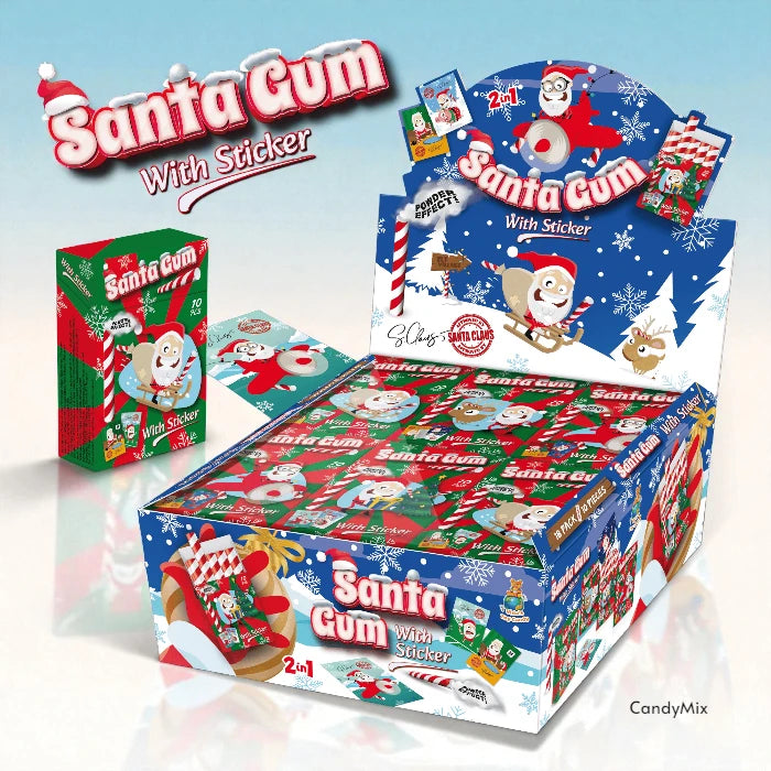 santa-gum-stickers-chewing-gum-fruit-35g image 1