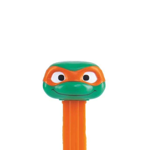 pez-dispensers-michelangelo-distributeur-bonbons-citron-orange-fraise image 1