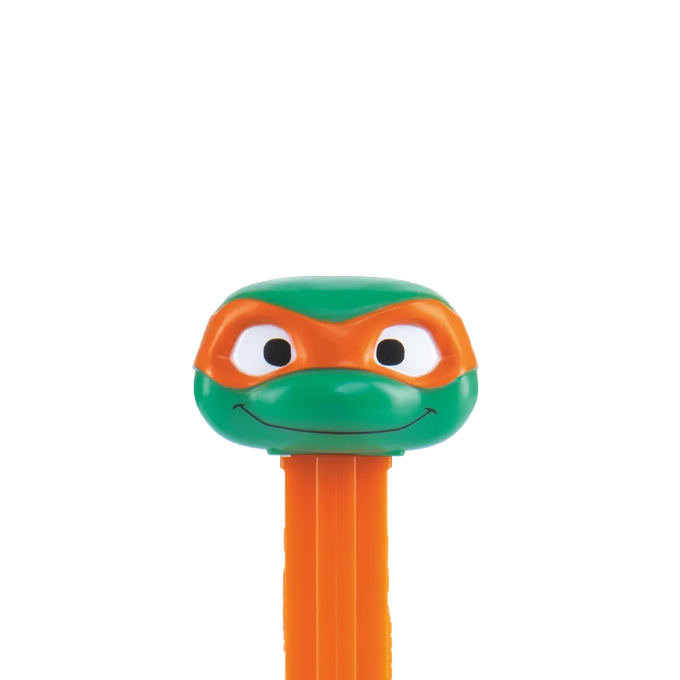 pez-dispensers-michelangelo-distributeur-bonbons-citron-orange-fraise image 1