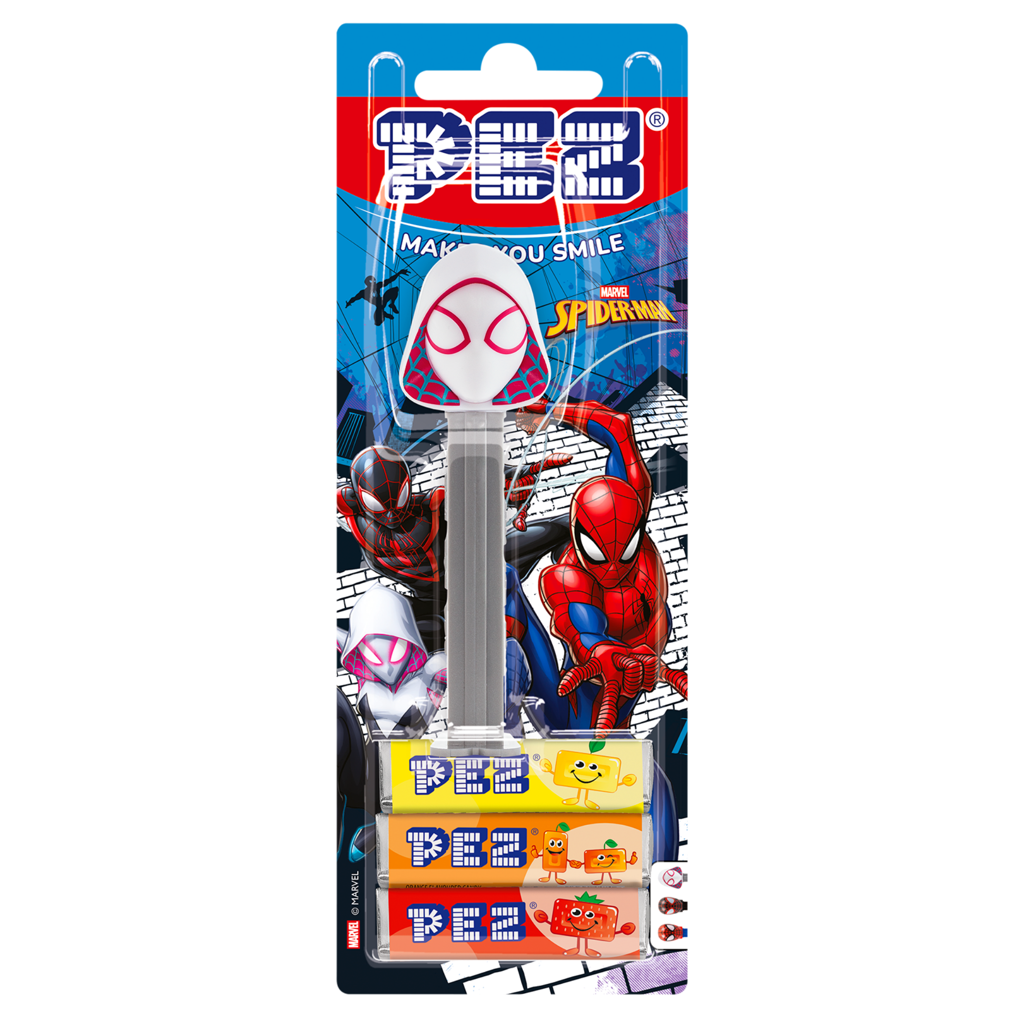 pez-dispensers-ghost-spider-distributeur-bonbons-marvel-fraise-25-5g image 2