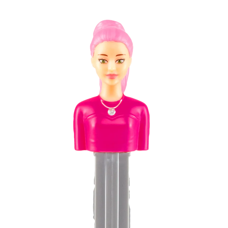 pez-barbie-queue-de-cheval-rose-distributeur-de-bonbons-3-recharges image 1