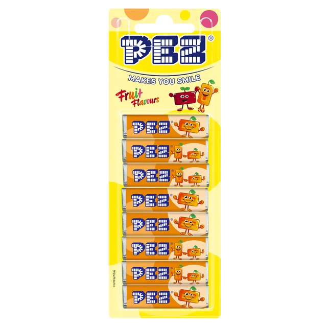 pez-orange-bonbons-recharge-8-tablettes-68g image 1