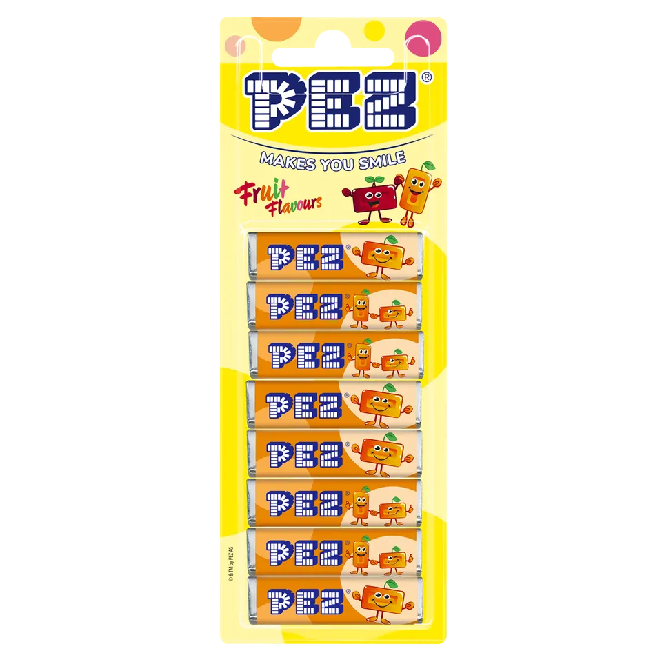 pez-orange-bonbons-recharge-8-tablettes-68g image 1