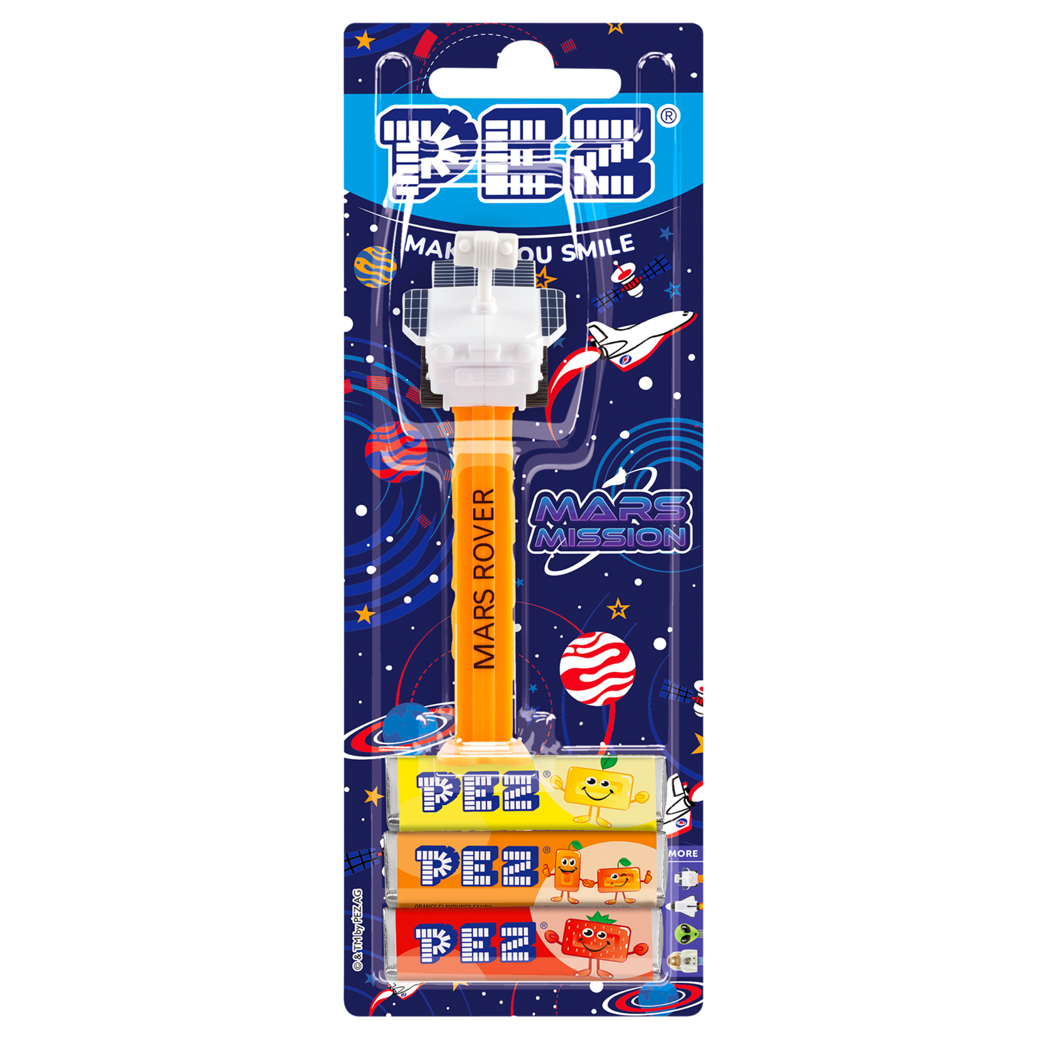 pez-pez-dispensers-mars-rover-distributeur-bonbons-fruits-25-5g image 2