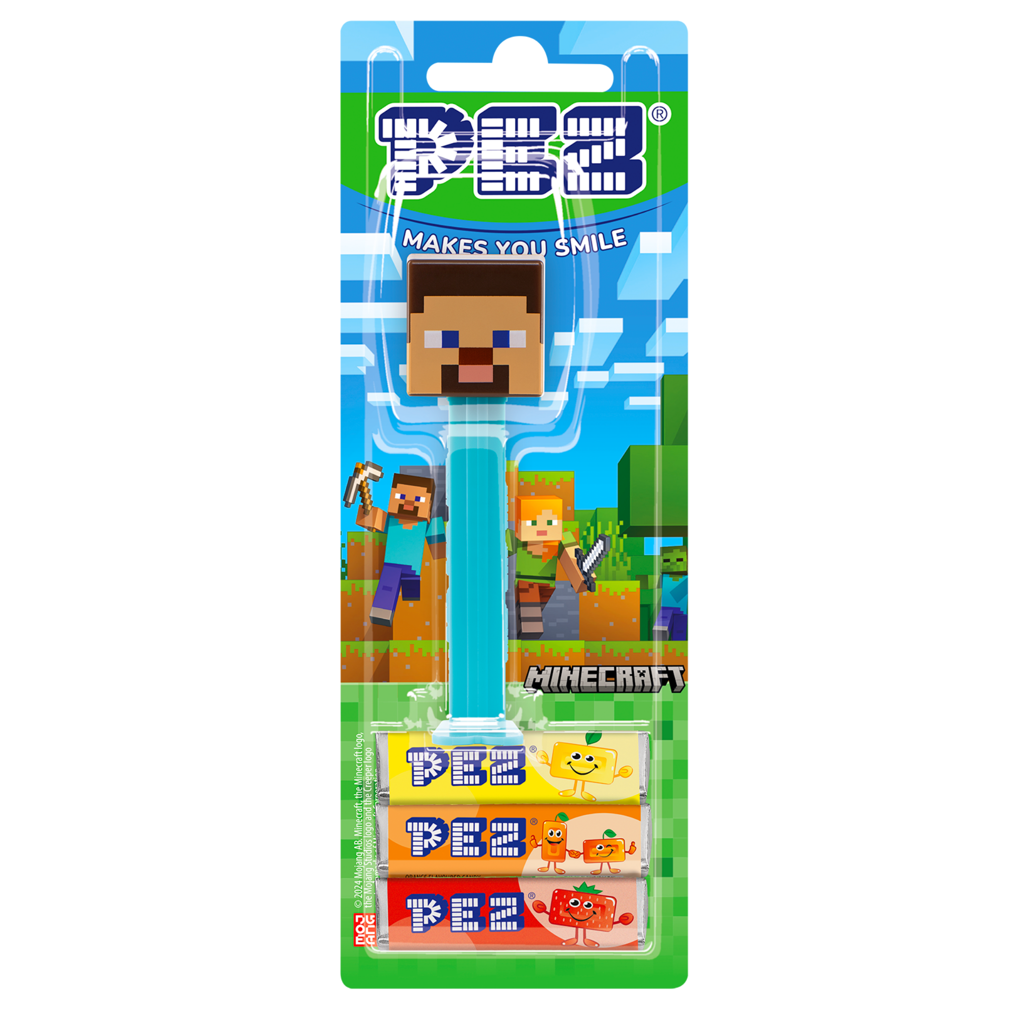 pez-dispensers-steve-distributeur-3-bonbons-fruits image 2