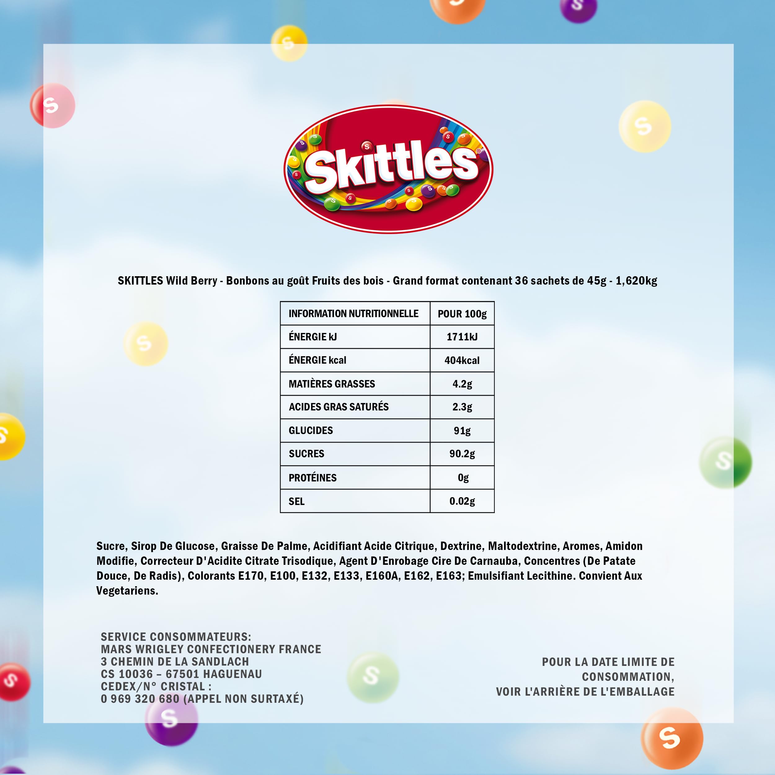 skittles-wild-berry-bonbons-fruits-des-bois-36x45g image 2