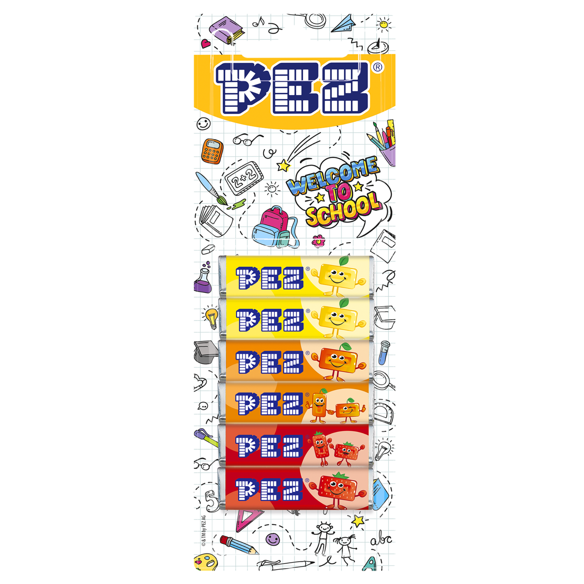 pez-school-mix-bonbons-recharge-6-x-8-5-g image 1