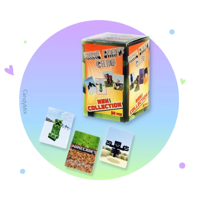 minecraft-cartes-collection-paquet-50-cartes-al-atoires image 1