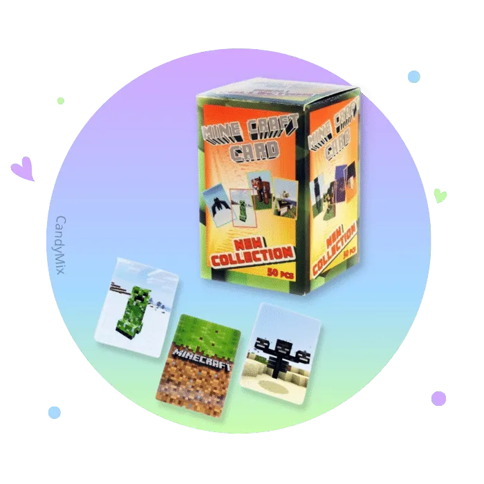minecraft-cartes-collection-paquet-50-cartes-al-atoires image 1