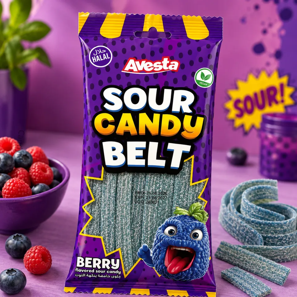 avesta-sour-belt-berry-bonbons-acides-fruits-rouges-70g image 1