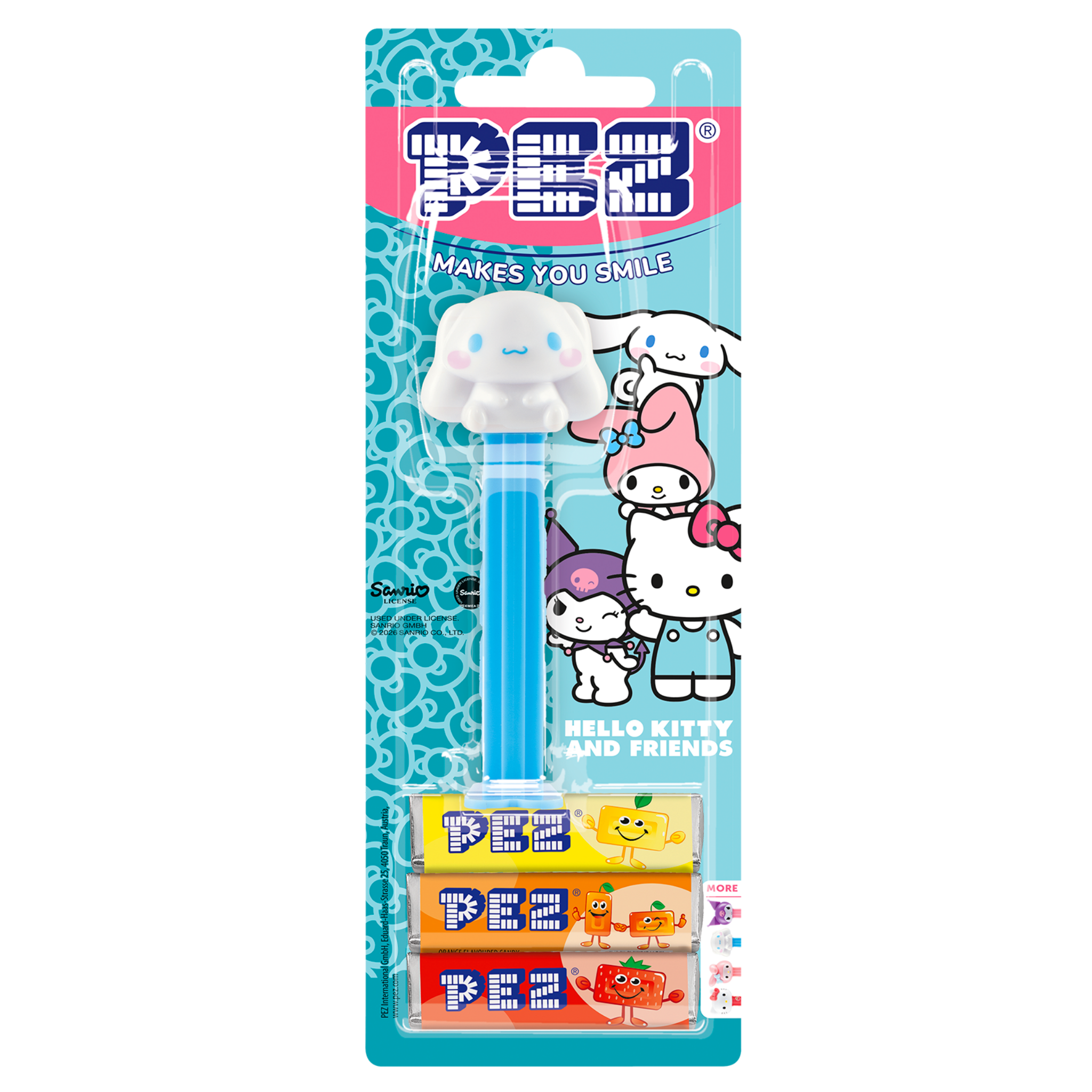 pez-cinnamoroll-distributeur-bonbons-citron-orange-fraise-25-5g image 2